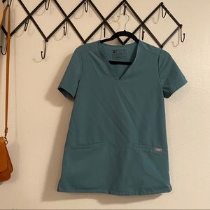 FIGS LIMITED EDITION TEAL SCRUB TOP